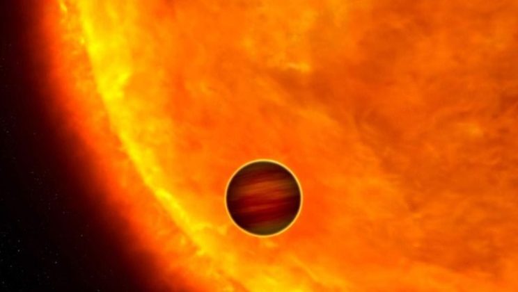 Ultrahot Jupiter exoplanet orbits its star inside 16 hours